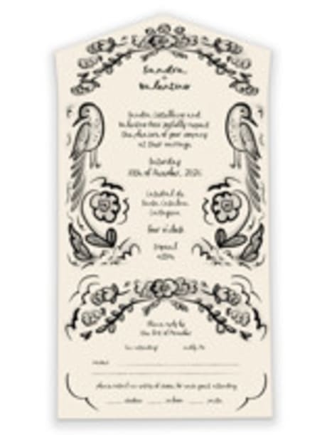All-in-One Wedding Invitations