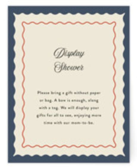 Baby Shower Insert Cards