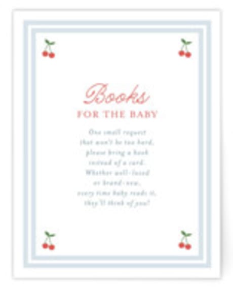 Baby Shower Insert Cards