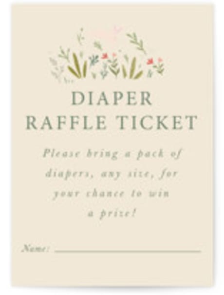 Mini Baby Shower Insert Cards