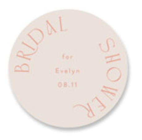 Bridal Shower Favor Stickers