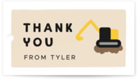 Children's Birthday Party Favor Tags