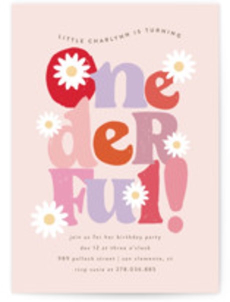 Petite Children's Birthday Party Invitations