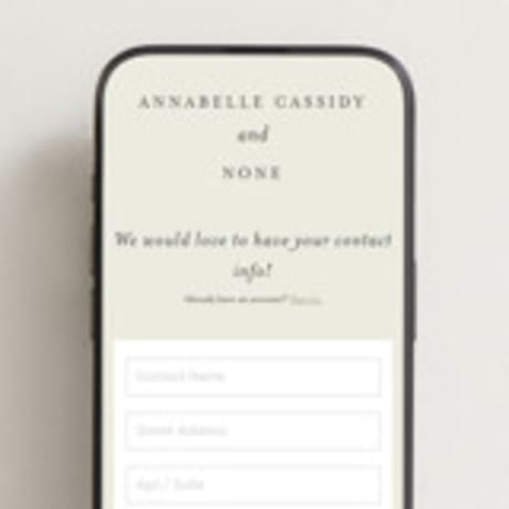Digital Wedding Address Collection Cards