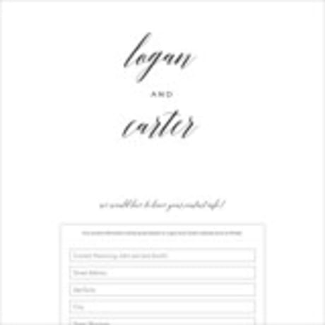 Digital Wedding Address Collection Cards