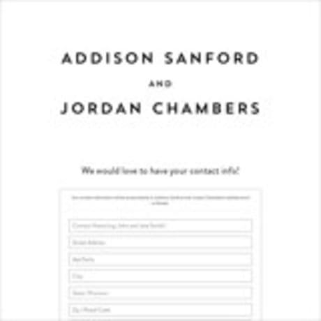 Digital Wedding Address Collection Cards