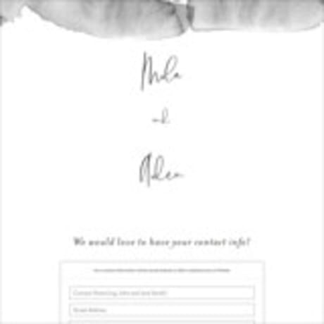 Digital Wedding Address Collection Cards