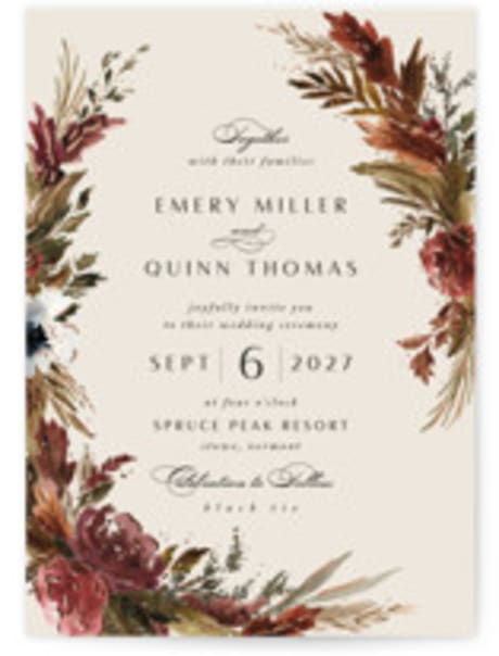Foil-Pressed Wedding Invitations