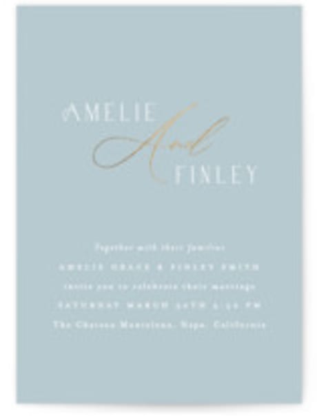 Foil-Pressed Wedding Invitations
