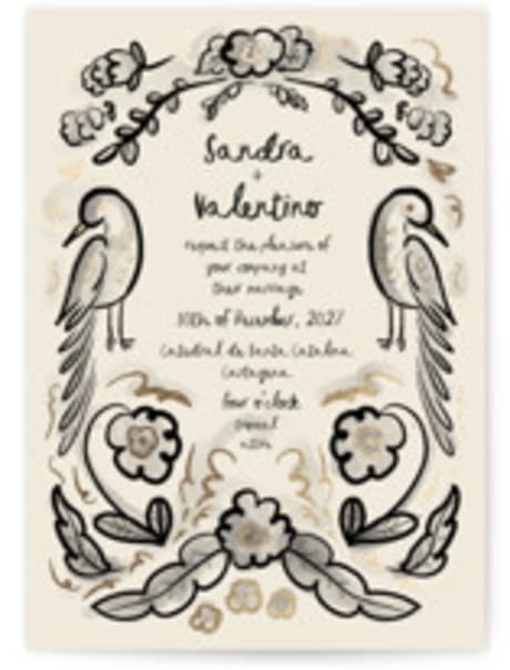 Foil-Pressed Wedding Invitations