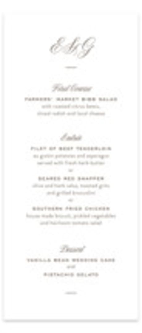 Letterpress Long Menus