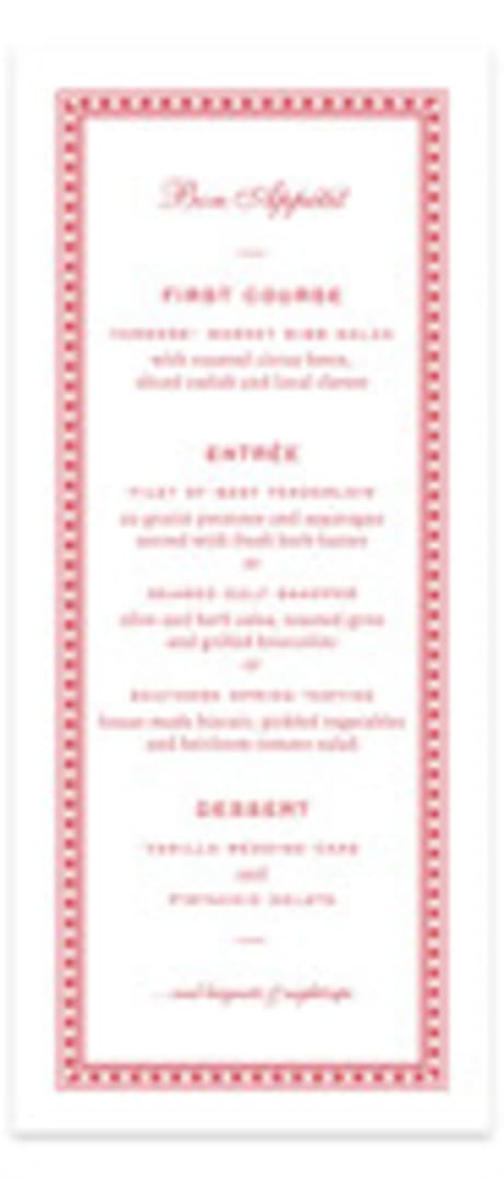 Letterpress Long Menus