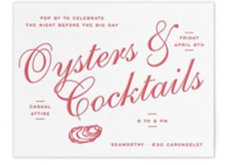 Letterpress Rehearsal Dinner Cards