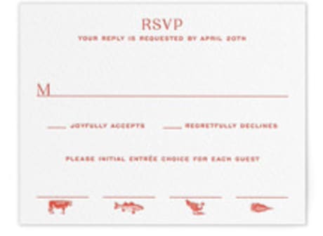 Letterpress RSVP Cards