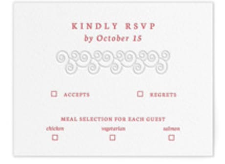 Letterpress RSVP Cards