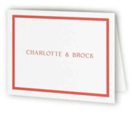 Letterpress Wedding Thank You Cards