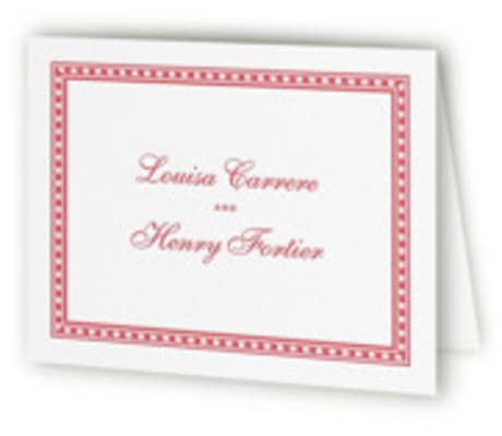 Letterpress Wedding Thank You Cards