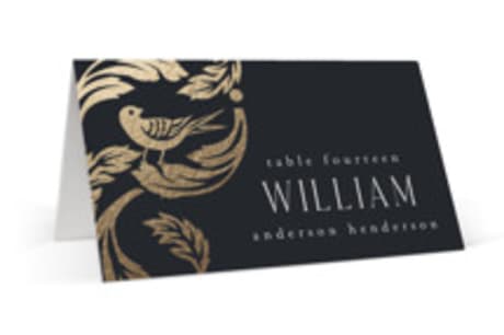 Foil-Pressed Place Cards