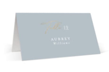 Foil-Pressed Place Cards