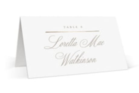 Foil-Pressed Place Cards