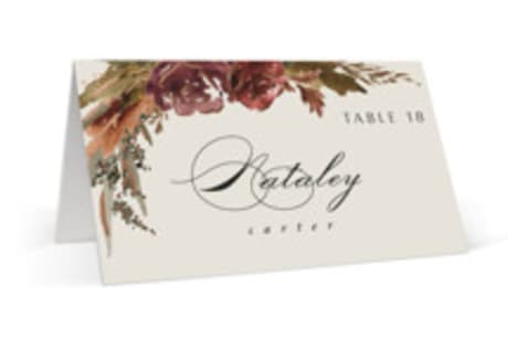 Foil-Pressed Place Cards