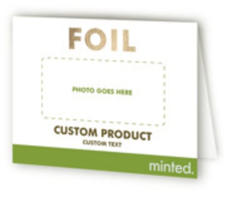 Foil-Pressed Bridal Shower Thank You Cards