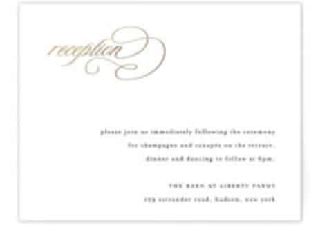 Foil-Pressed Reception Cards