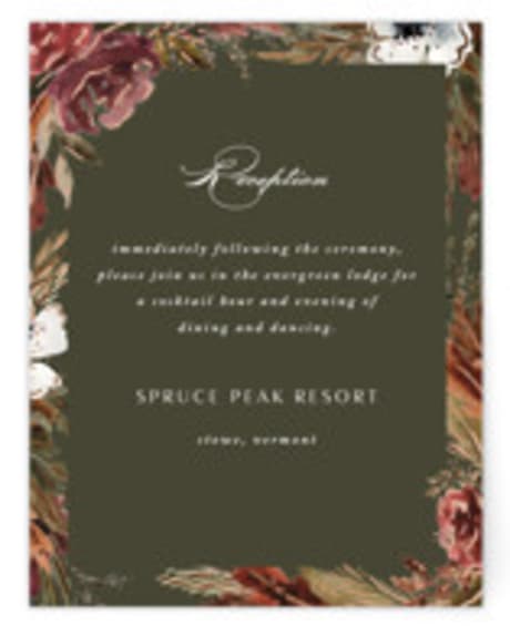 Foil-Pressed Reception Cards