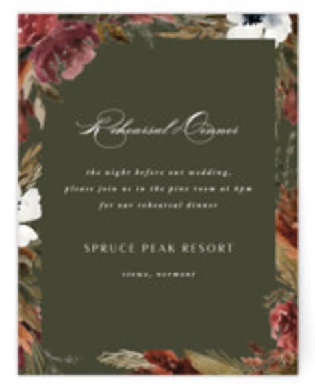 Rehearsal Dinner Cards