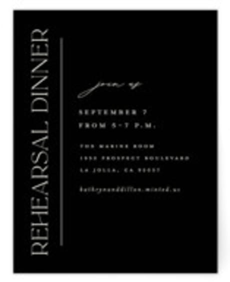 Rehearsal Dinner Cards