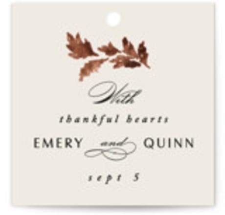 Rehearsal Dinner Favor Tags