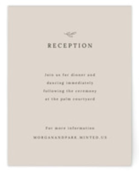 Reception Cards