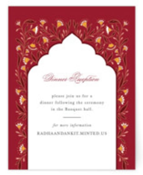 Reception Cards