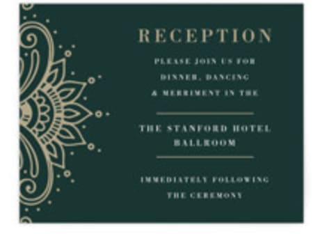 Reception Cards