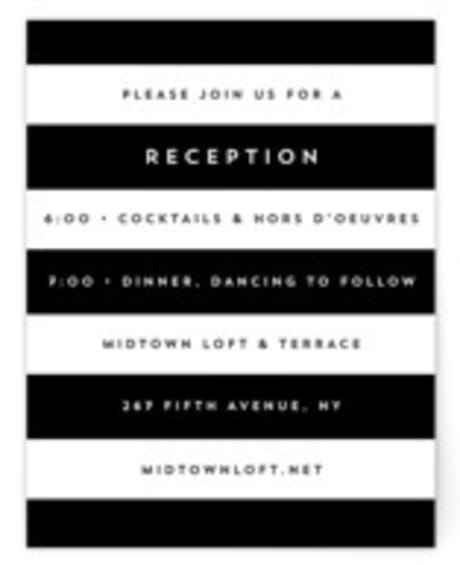 Reception Cards