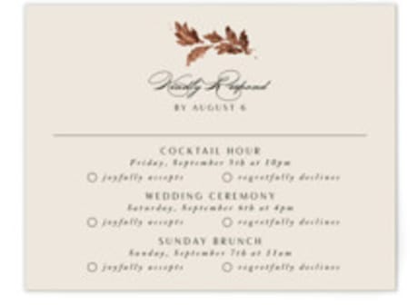 Foil-Pressed Multi-Event RSVP Cards