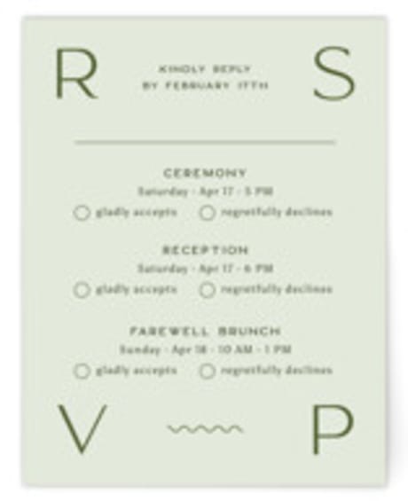 Multi-Event RSVP Cards