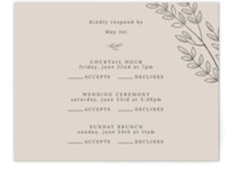 Multi-Event RSVP Cards
