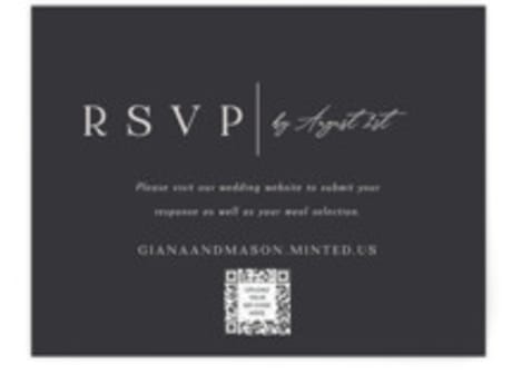 RSVP Online Enclosure Cards