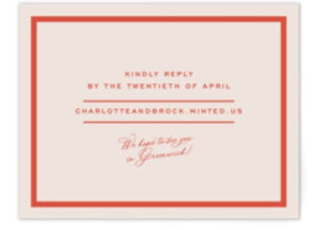 RSVP Online Enclosure Cards