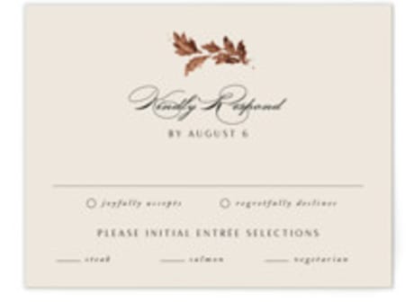Foil-Pressed RSVP Cards