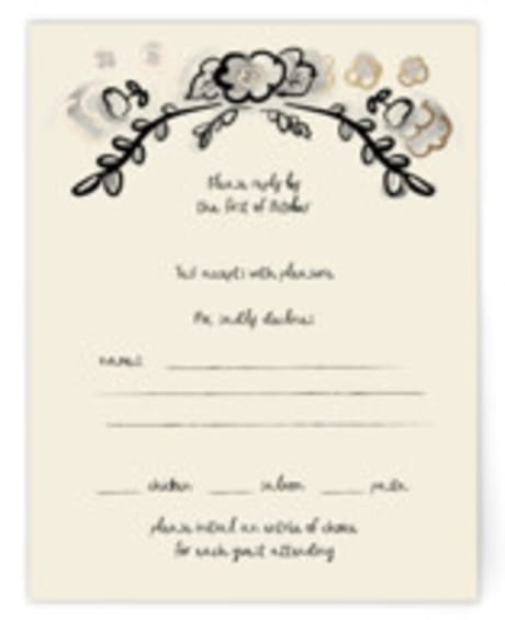 Foil-Pressed RSVP Cards