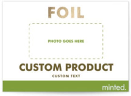 Foil-Pressed Save the Date Petite Cards