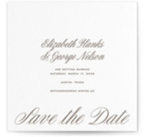 Letterpress Save the Date Cards