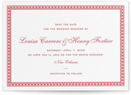 Letterpress Save the Date Cards