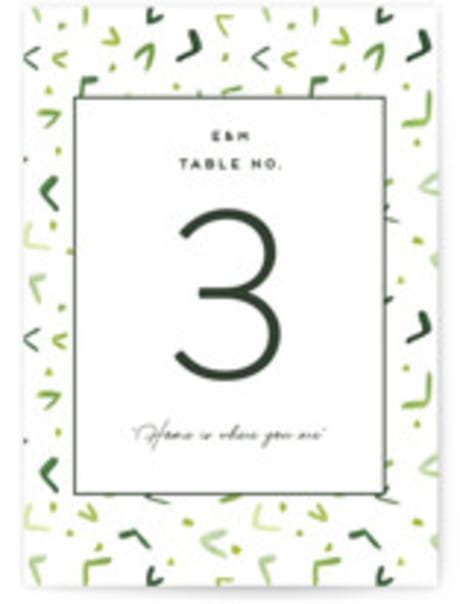 Table Numbers