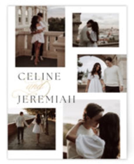 Foil-Pressed Flat Wedding Thank You Cards