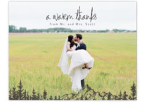 Wedding Thank You Postcards