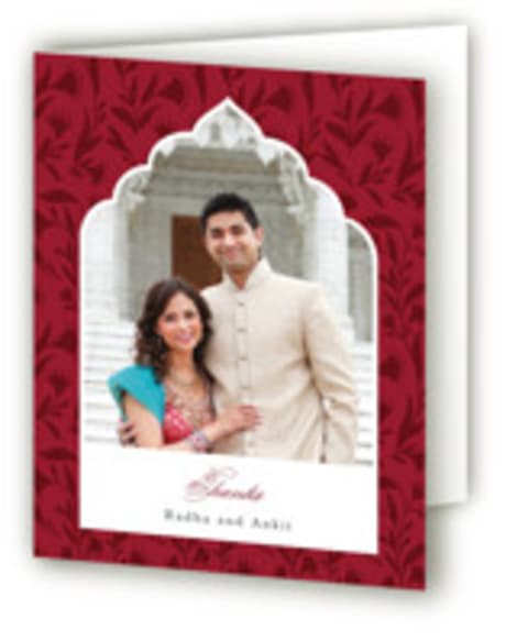 Folded Wedding Thank You Cards