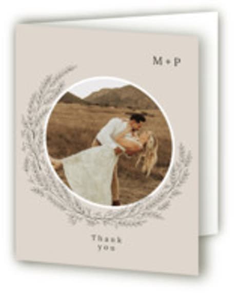 Folded Wedding Thank You Cards